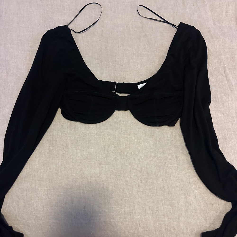 Black Fly high crop top